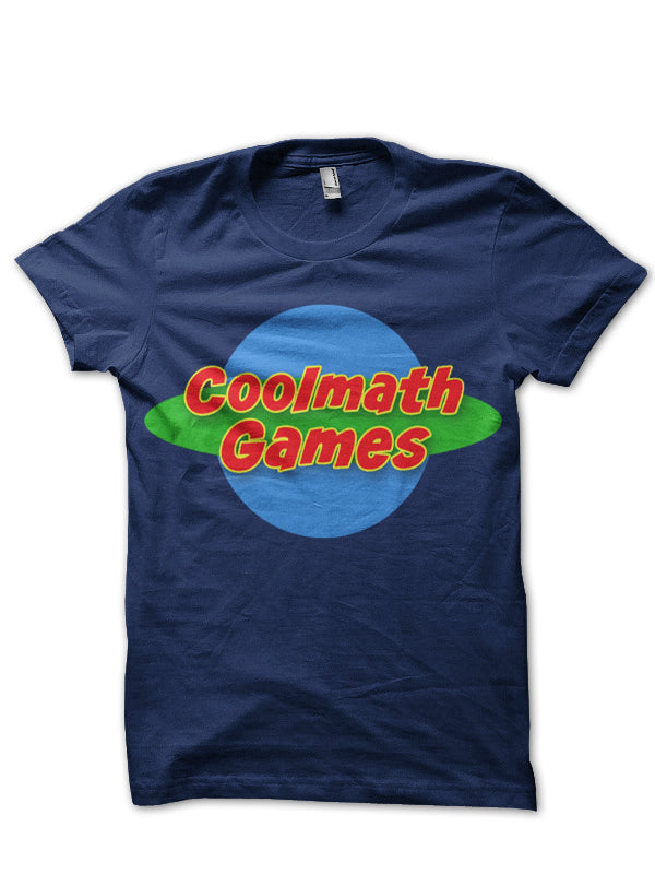 Planet Coolmath Logo Navy Blue T-Shirt Hoodie, Sweatshirt | CoreVibeTees.com