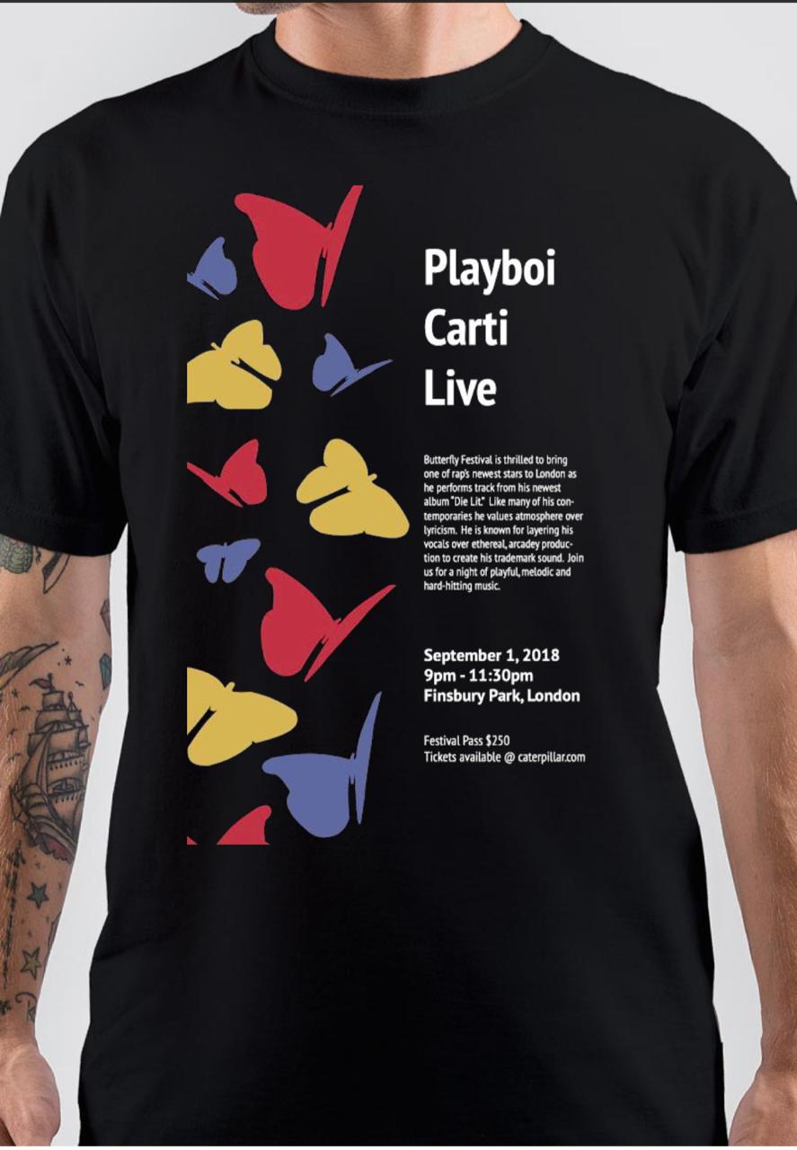 Playboi Carti Black T-Shirt Hoodie, Sweatshirt | CoreVibeTees.com