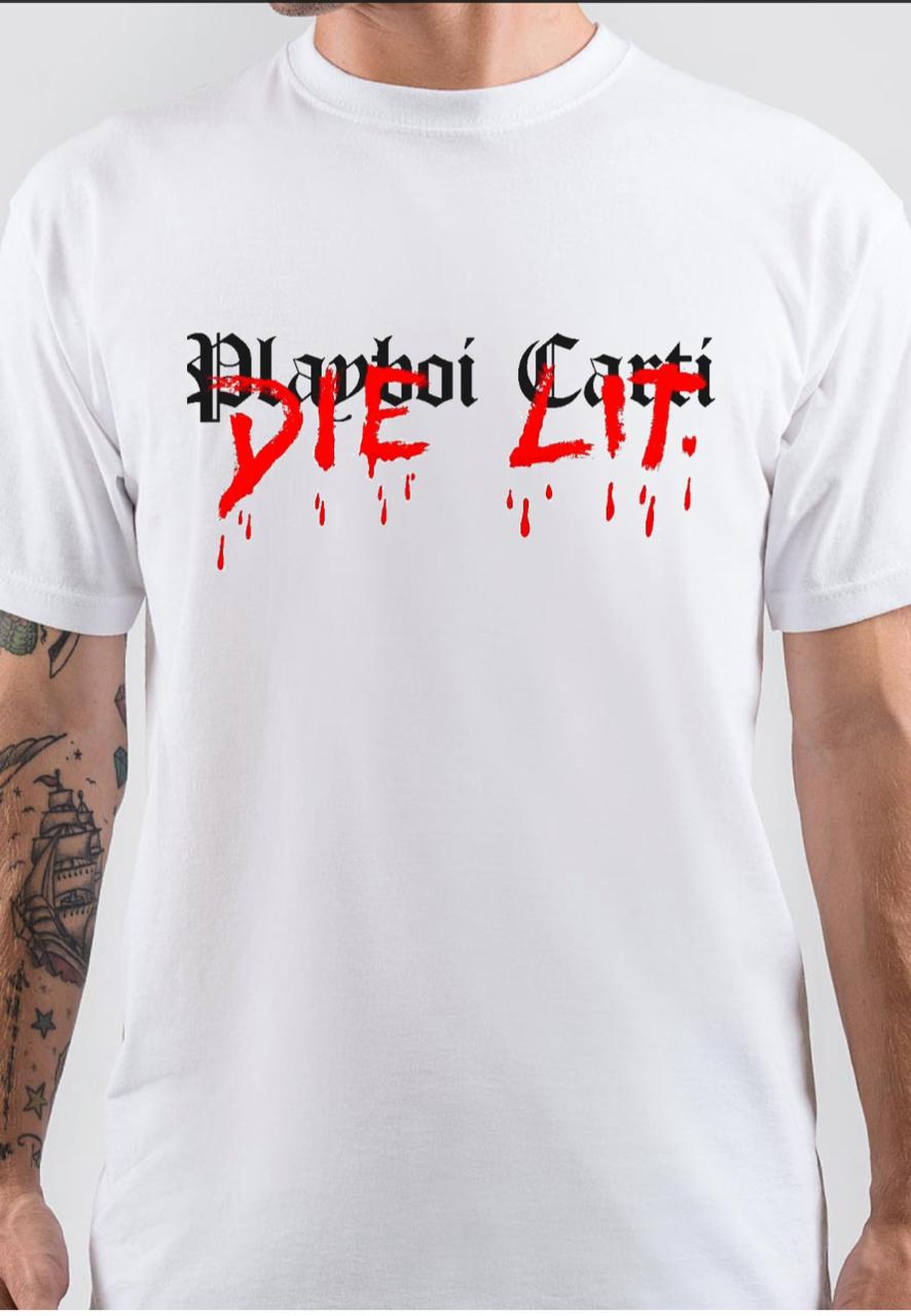 Playboi Carti White T-Shirt Hoodie, Sweatshirt | CoreVibeTees.com
