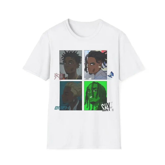 Playboi Character Art Graphic Tee, Hip Hop for Men & Women, Unisex Streetwear Top, Music-Inspired T-Shirt, Casual Cotton Short Sleeve Crew Neck Tee, Menswear & Womenswear Top
