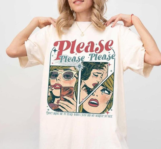 Please Please Please Shirt, Dont Embarrass Me Shirt, Espresso Gift, Concert Shirt, Soft Girl Aesthetic, Music Lover Gift Top Womenswear