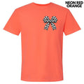 Pocket Size - Black Checkered Bow Comfort Colors T-Shirt 'NLB' Hoodie, Sweatshirt | CoreVibeTees.com
