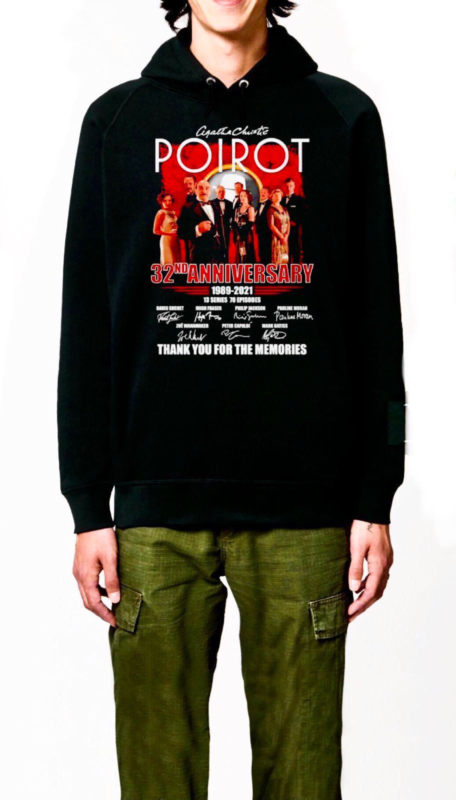 Poirot Black Hoodie T-Shirts, Sweatshirt | CoreVibeTees.com