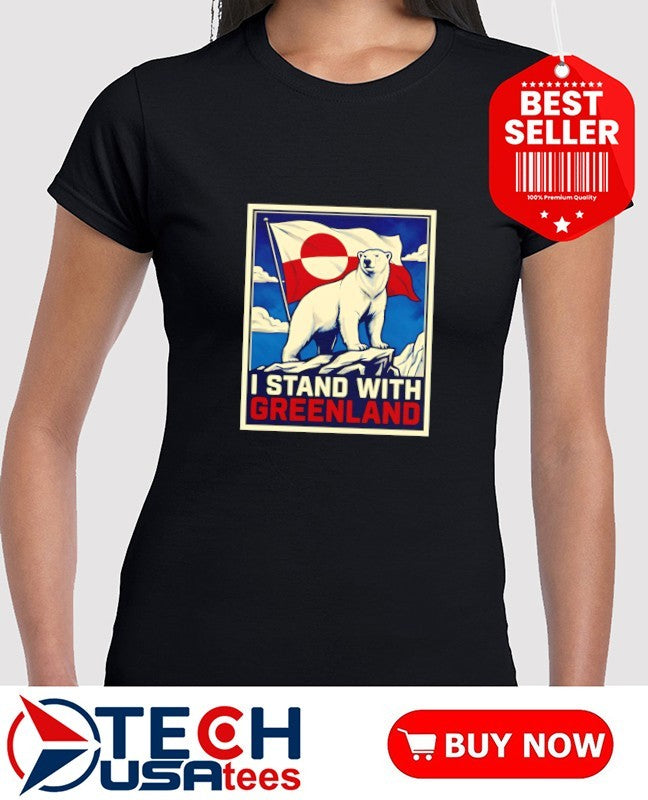 Polar Bear I stand with Greenland Hope shirt