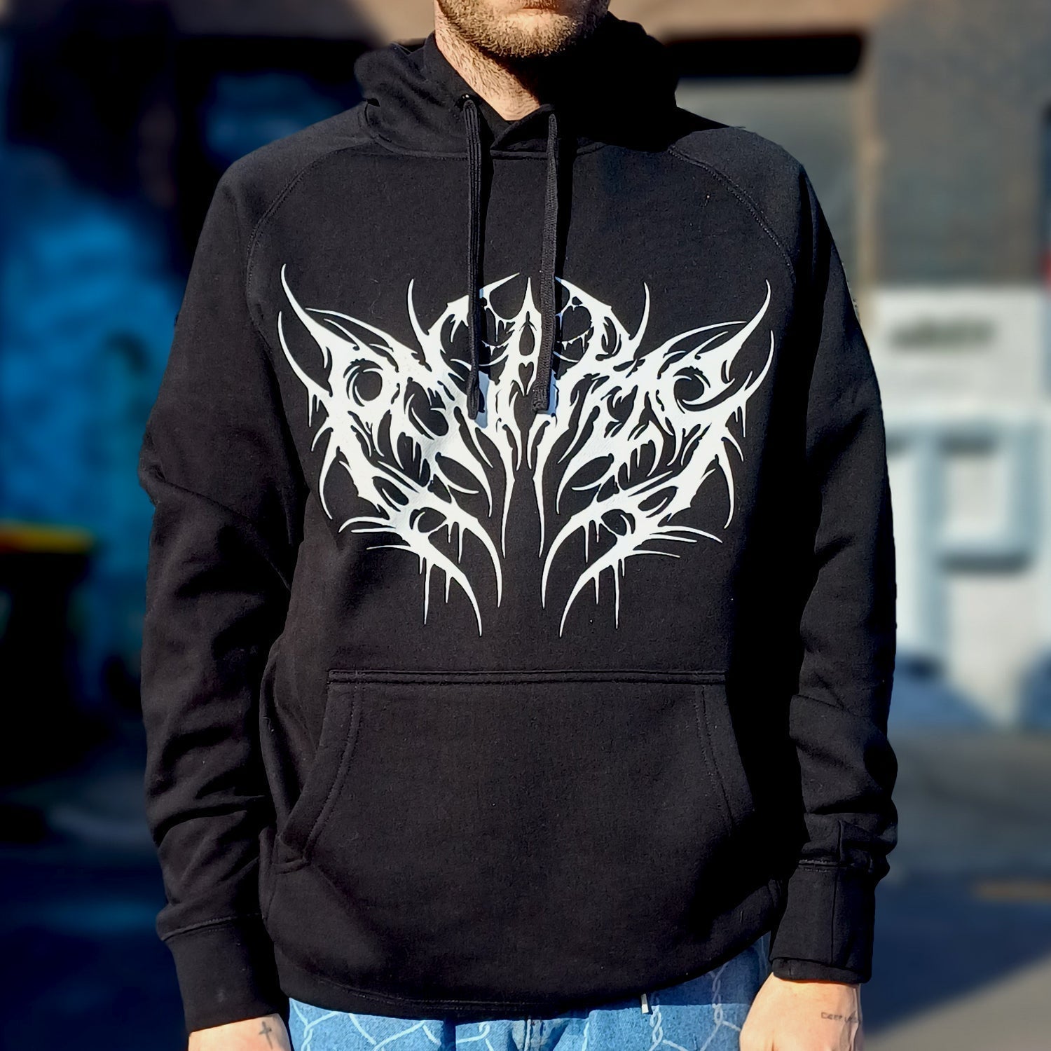 Metal Hoodie (Black) Style001 T-Shirts, Sweatshirt | CoreVibeTees.com (Image 3)