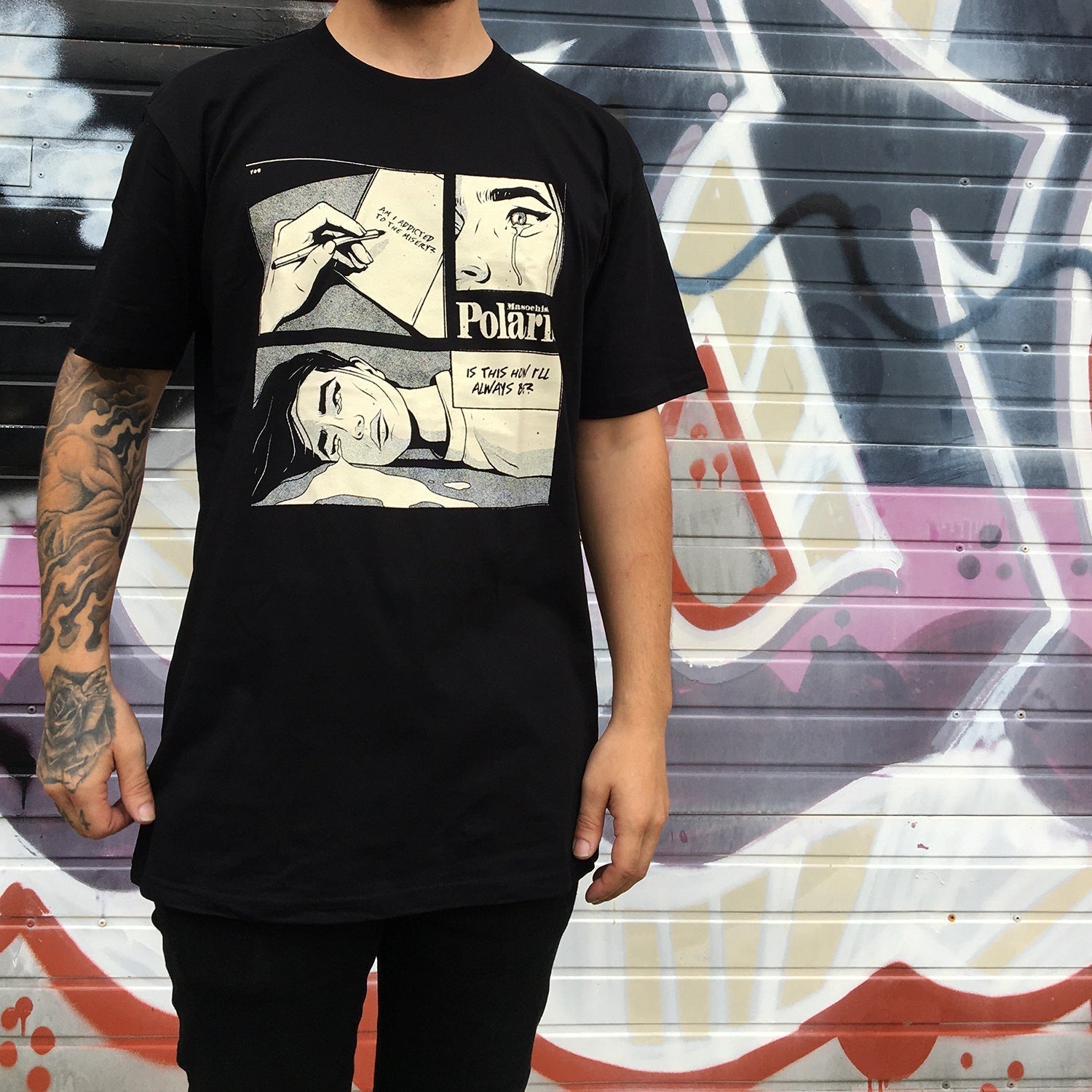 Comic Tee (Black) Hoodie, Sweatshirt | CoreVibeTees.com (Image 2)