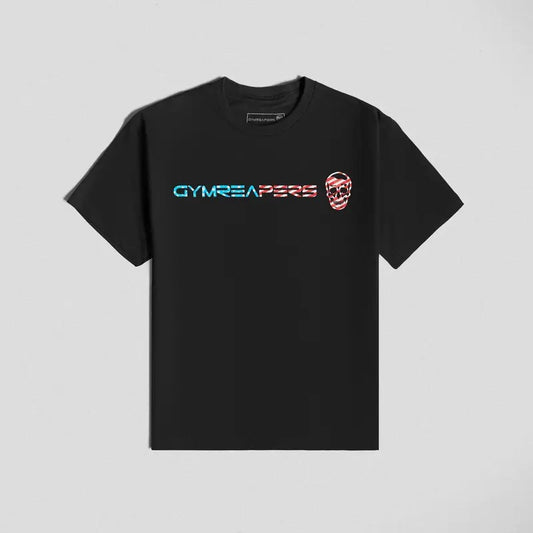 Gymreapers Basic USA Shirt - Soft Cotton/Poly Blend - American Flag Pattern - Summer