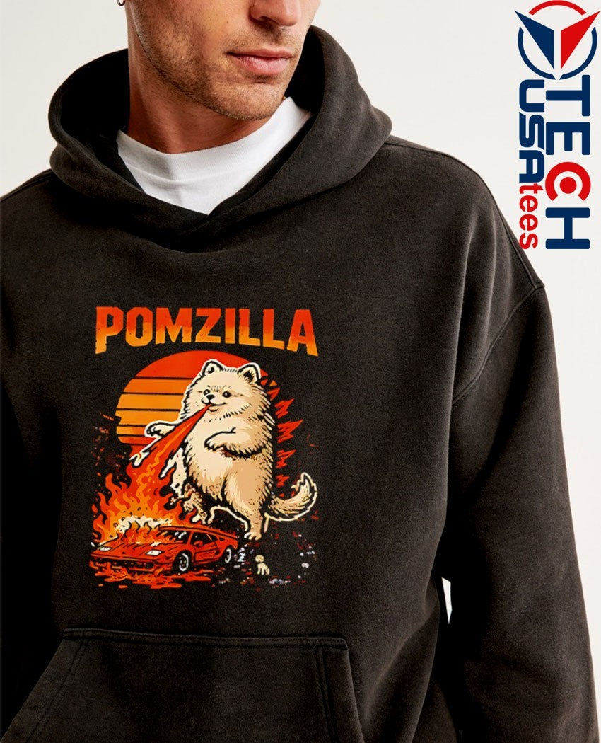 Pomzilla Pomeranian dog monster pom dog lover shirt