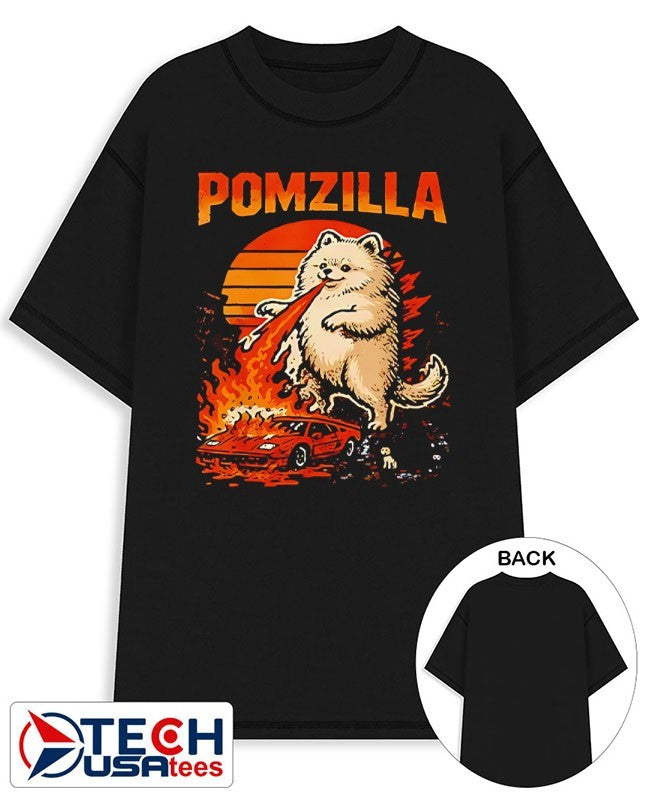 Pomzilla Pomeranian dog monster pom dog lover shirt