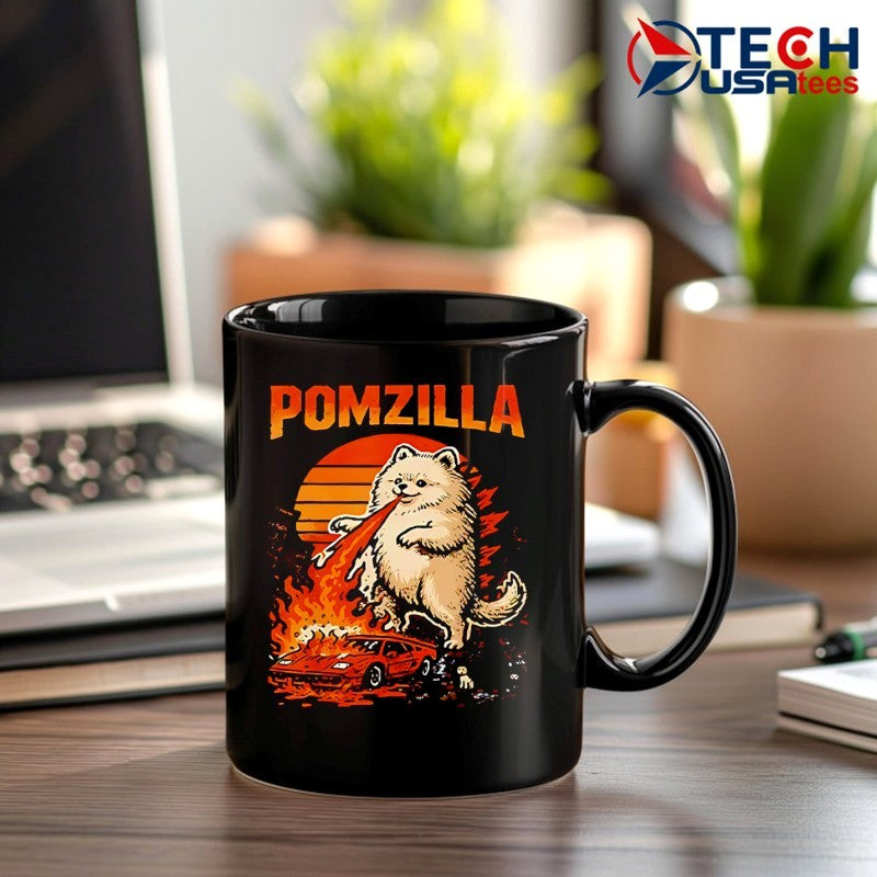 Pomzilla Pomeranian dog monster pom dog lover shirt