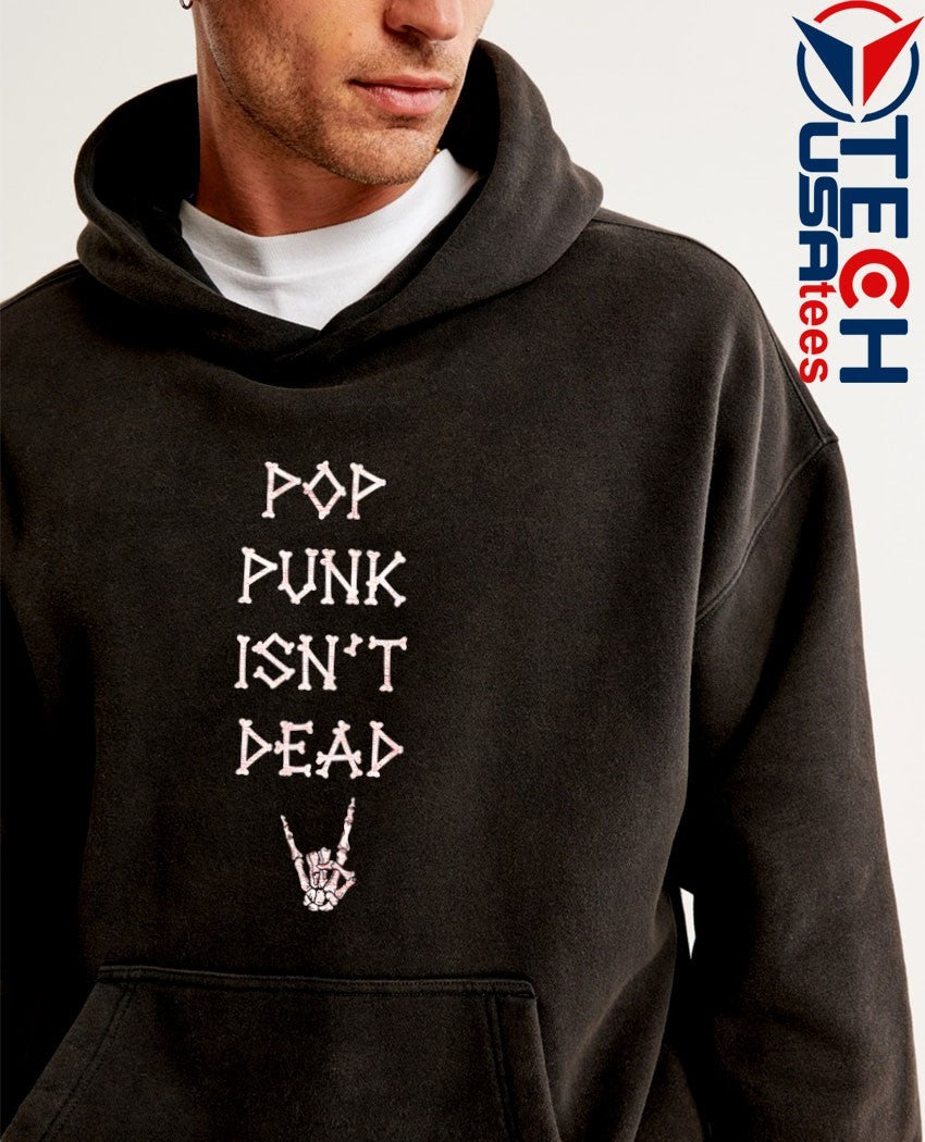 Pop punk isn’t dead skeleton hand shirt
