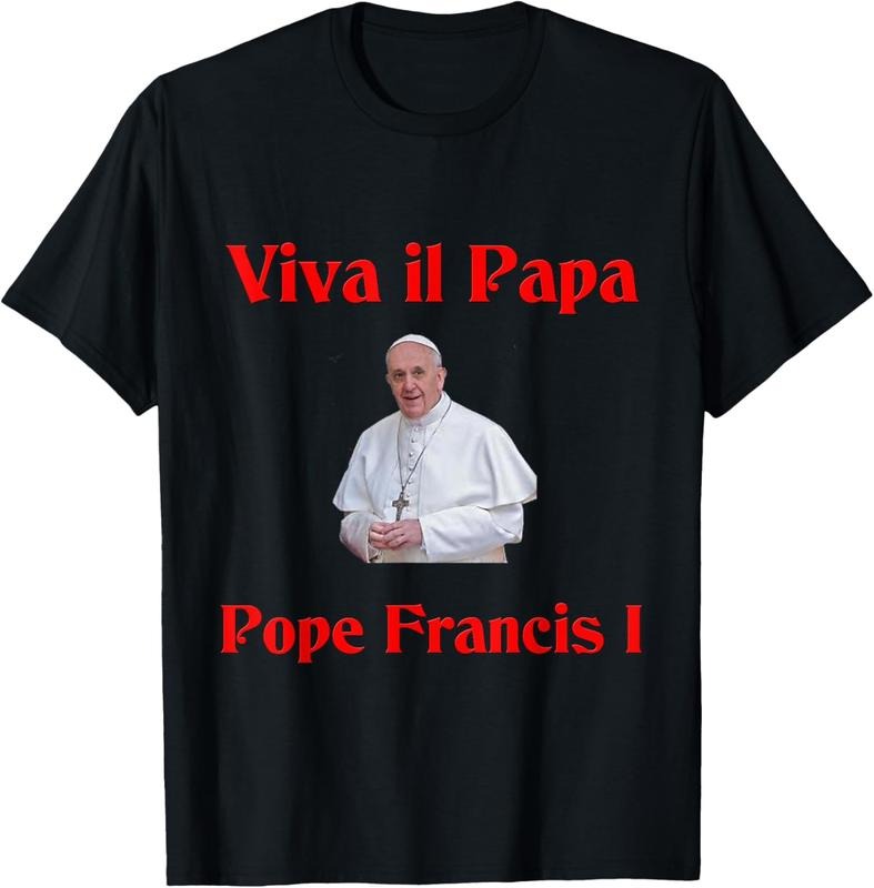 Pope Francis T-Shirt, Christian Apparel, Vatican Shirt, Faith Gift