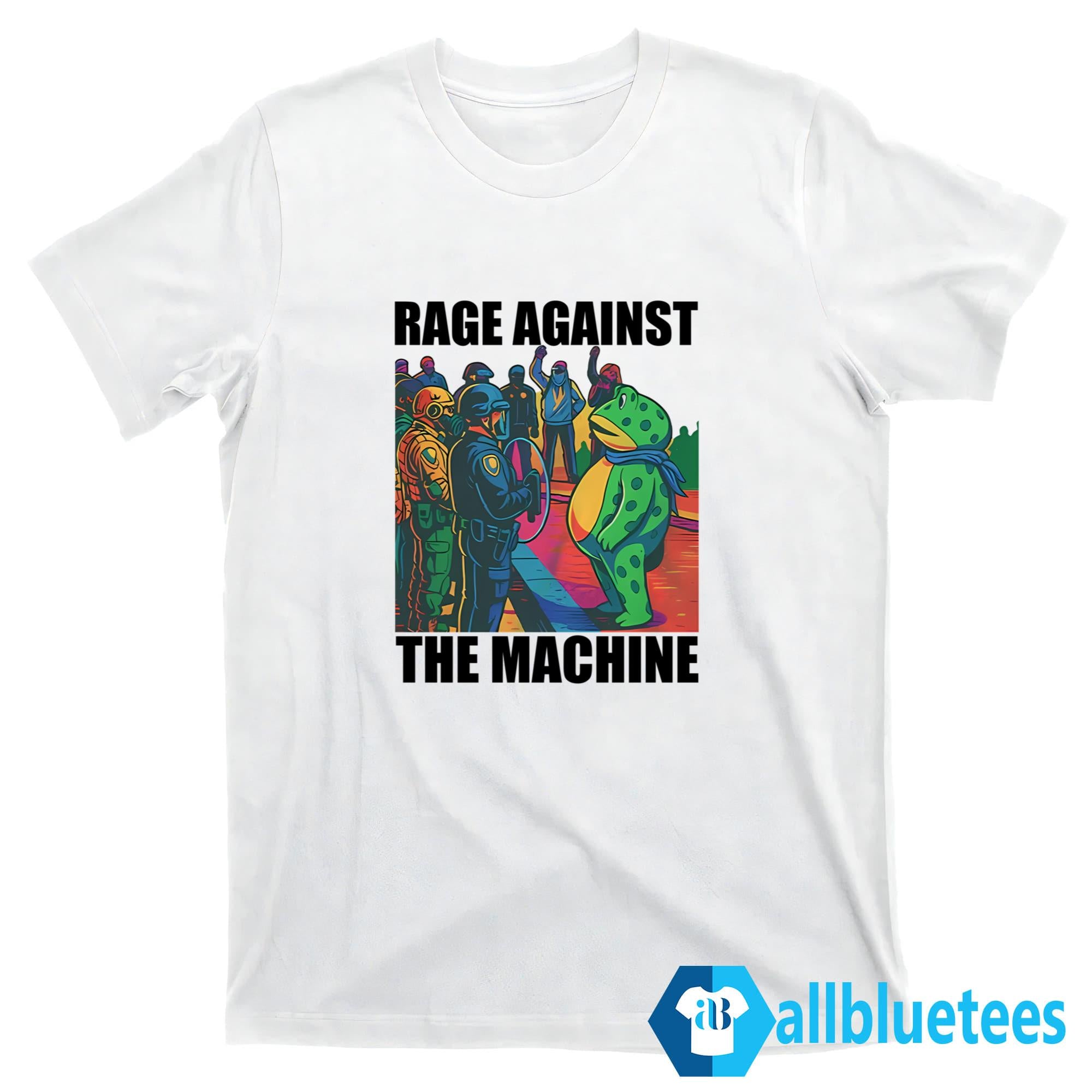 Portland Frog Colors Rage Against The Machine Shirt