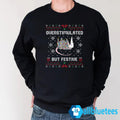 Possum Overstimulated But Festive Christmas Sweatshirt