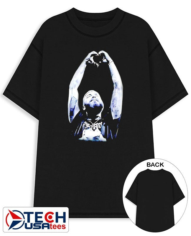 Post Malone heart hand shirt