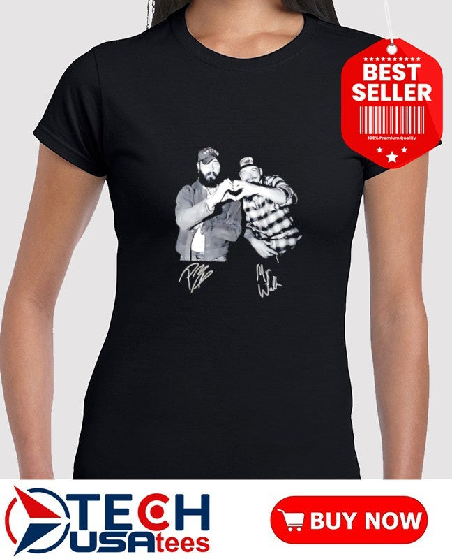 Post and Morgan I had some help heart hand shirt
