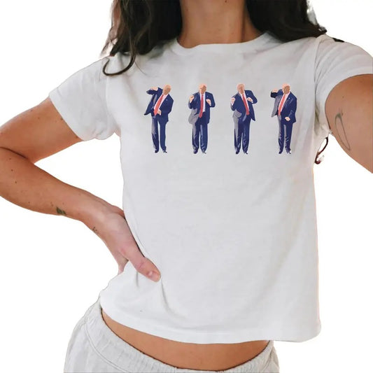 Potus 45 Dance Baby Tee, Trump Dance Baby Tee, Save America Baby Tee Casual Comfort