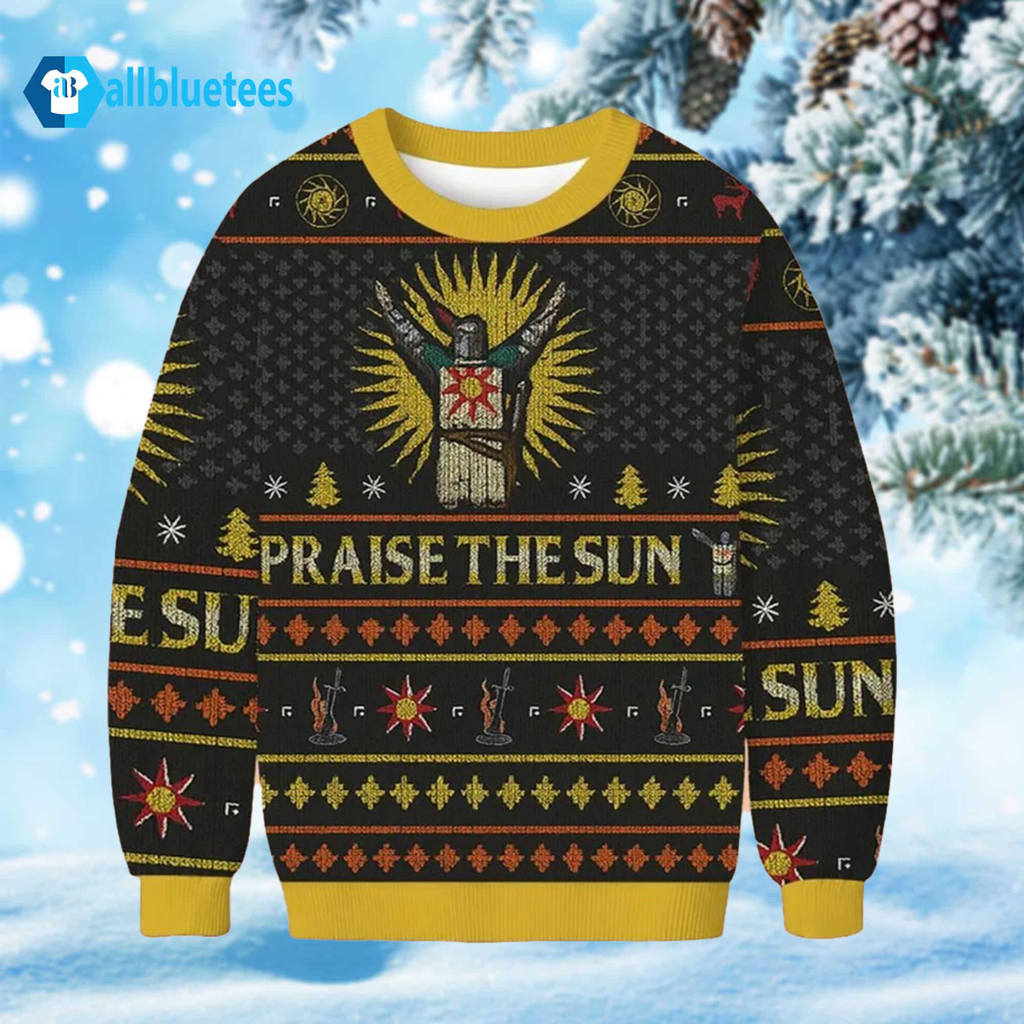 Praise The Sun Ugly Christmas Sweater
