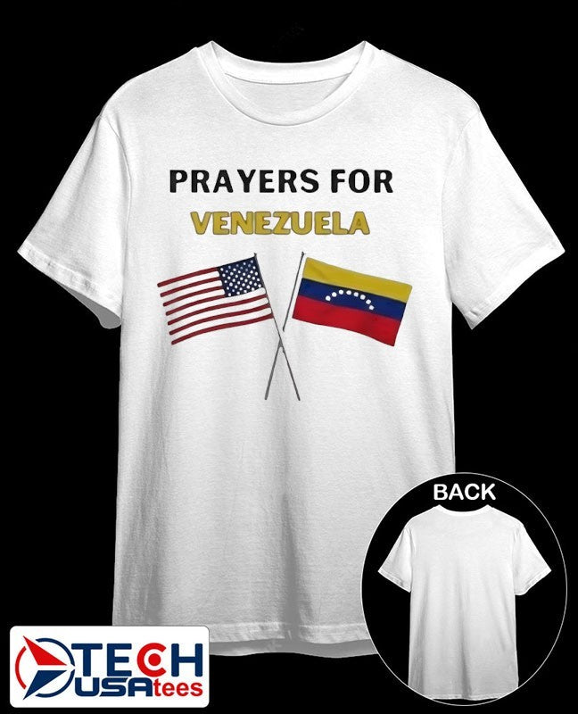 Prayer for Venezuela no war flag shirt