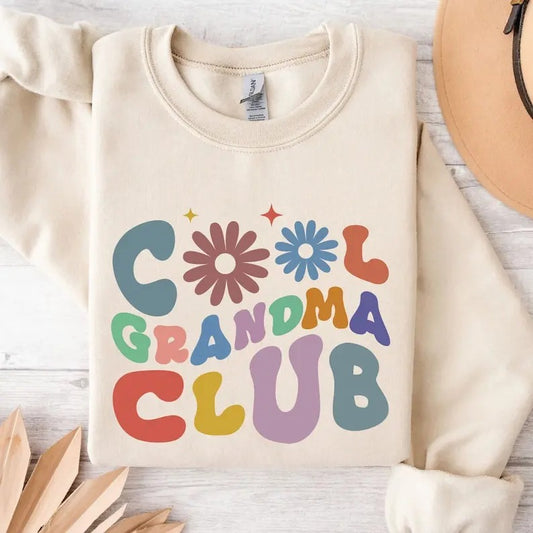 Premium  Cool Grandma Club Sweatshirt Hoodie, Grandma Hoodie, Winter Sweatshirts, Cool Grandma, Gift for Grandma, Mother's Day Gift
