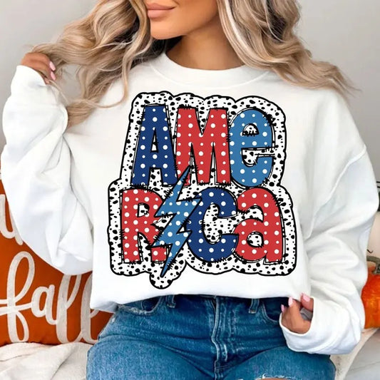 Premium  Dalmatian America July Png, Fourth Of July,America Shirt, Independence Day sweatshirt