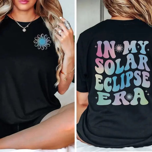 Premium  In My Solar Eclipse Era Shirt, Total Eclipse April 8th 2024 T-Shirt, Solar Eclipse Souvenir Gift, American Totality Solar Eclipse Tee