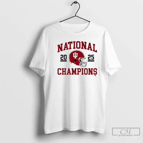 Premium 2025 Cfp National Champions Indiana Football Helmet T-Shirts, Hoodie, Sweatshirt | CoreVibeTees.com