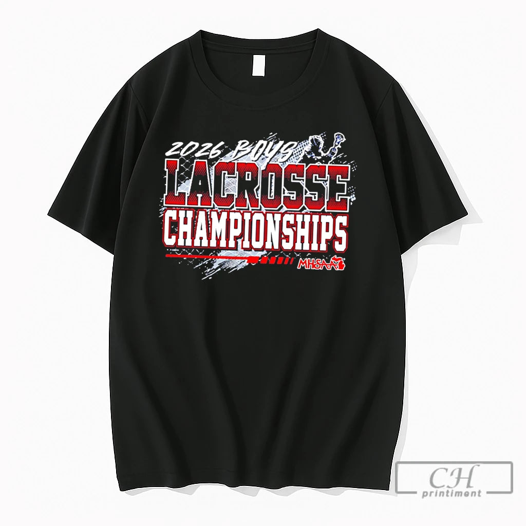 Premium 2026 Mhsaa Boys Lacrosse Championships Logo Tee