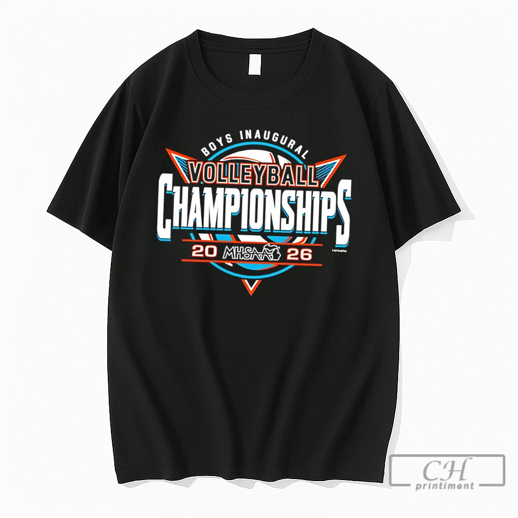 Premium 2026 Mhsaa Boys Volleyball Championships Logo Tee