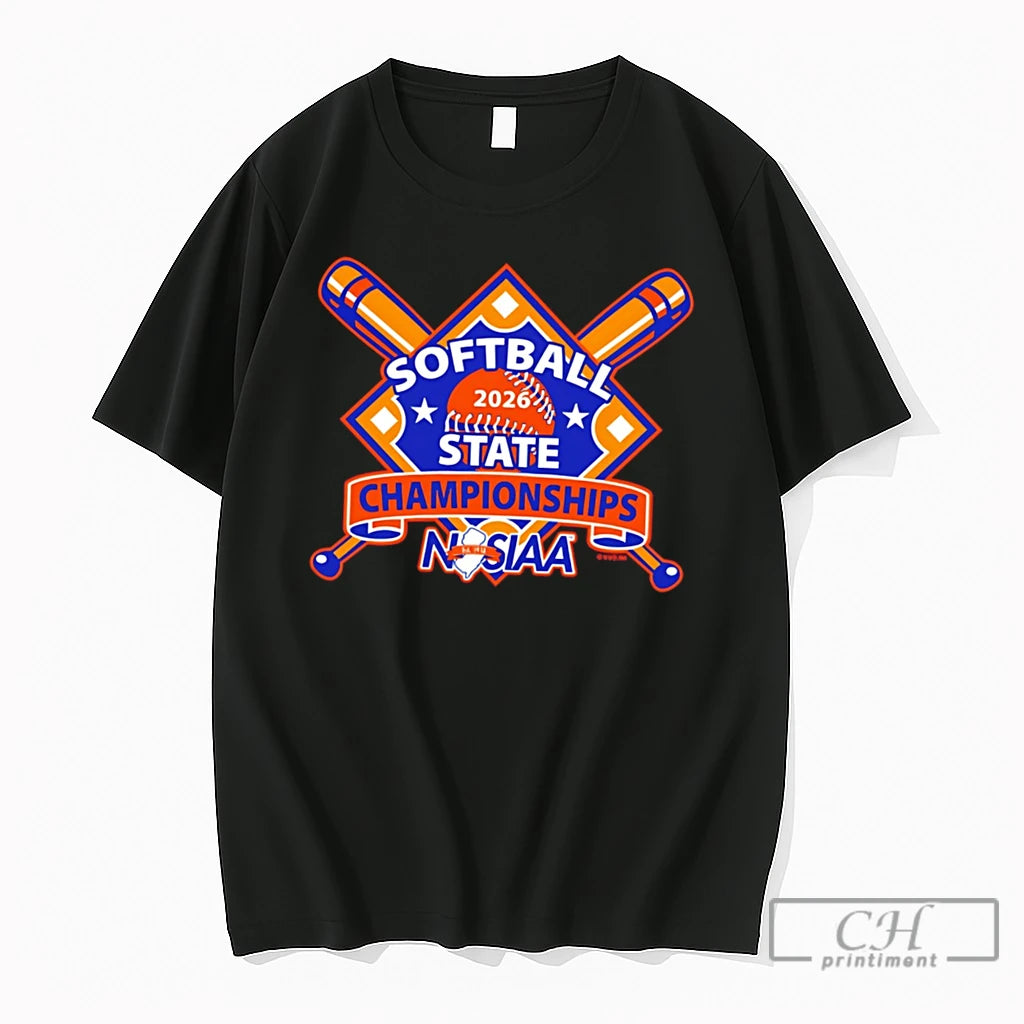 Premium 2026 Njsiaa Softball Championship Logo Tee