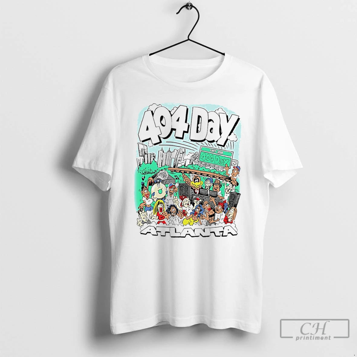 Premium 404 Day Atlanta Caricature T-Shirts, Hoodie, Sweatshirt | CoreVibeTees.com