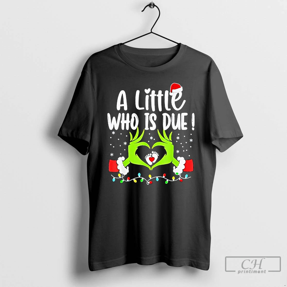 Premium A Little Who Is Due Pregnancy Christmas Announcement T-Shirts, Hoodie, Sweatshirt | CoreVibeTees.com