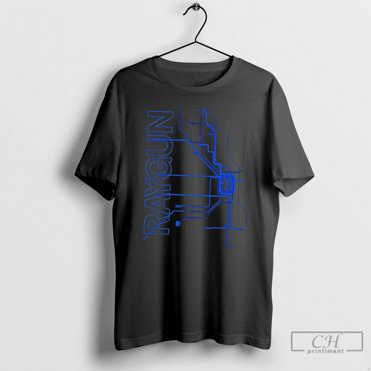 Premium A Detailed Map Of Chicagos L Train Tee
