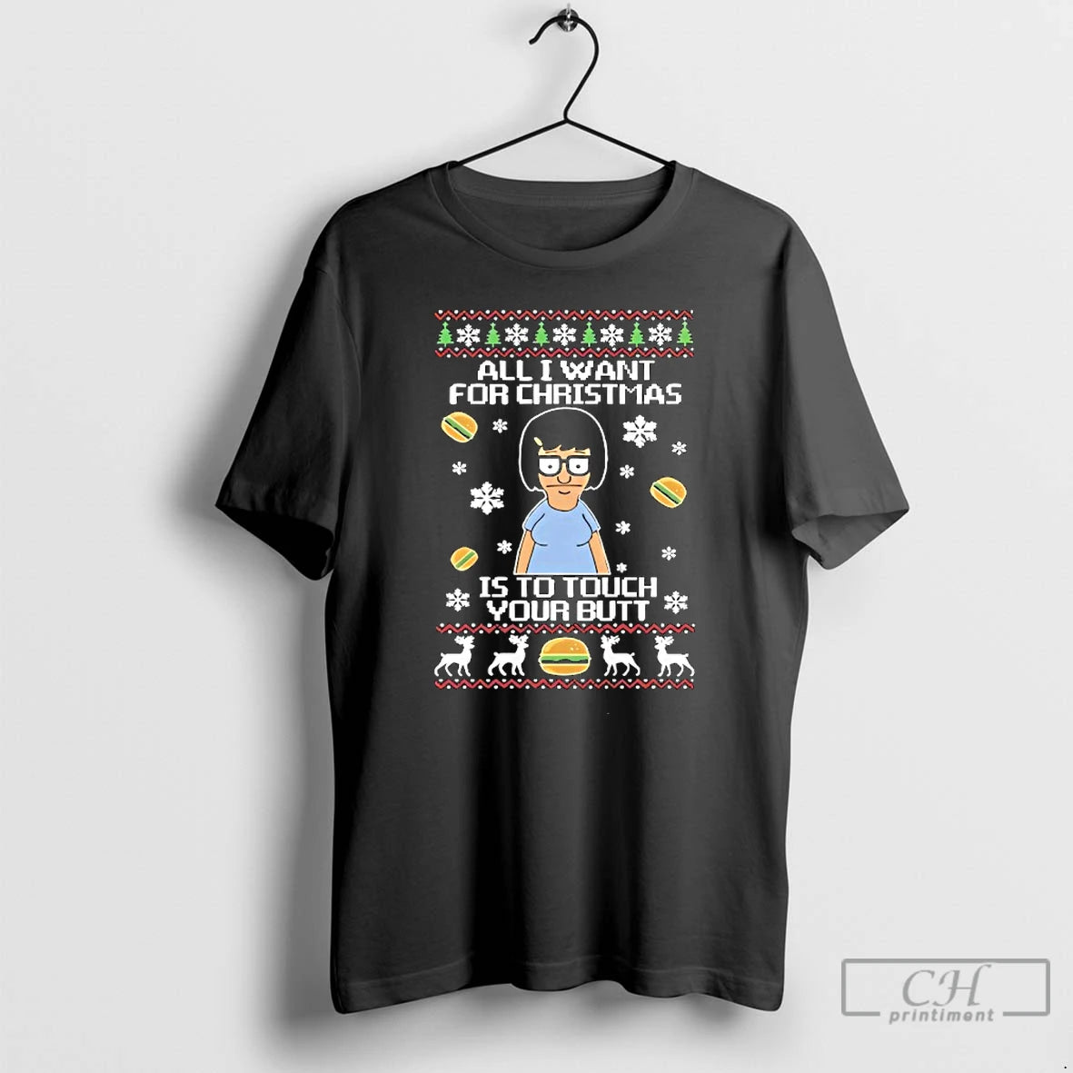 Premium All I Want For Christmas Is To Touch Your But T-Shirts, Hoodie, Sweatshirt | CoreVibeTees.com