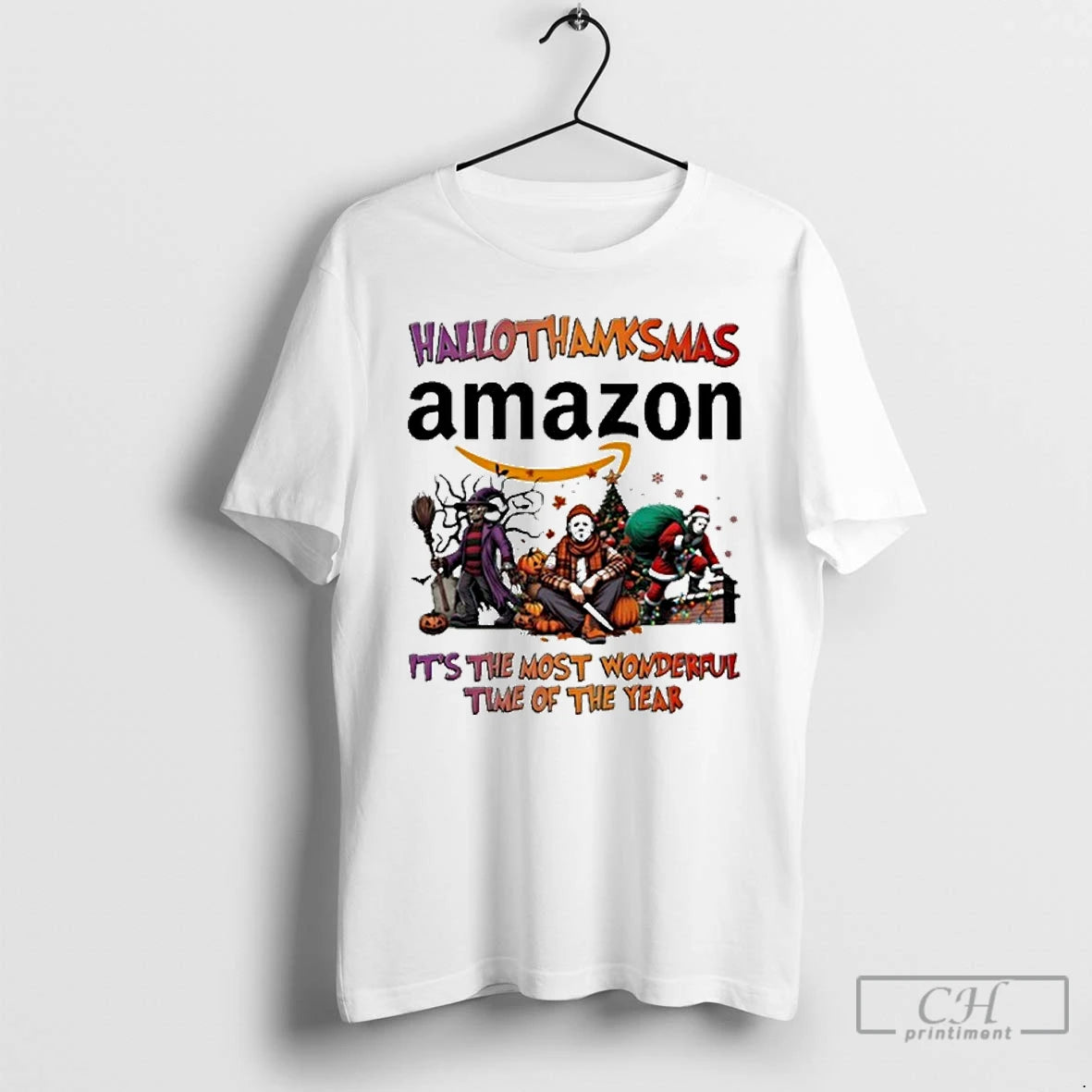 Premium Amazon Horror Film Hallothanksmas Its The Most Wonderful Time Of The Year T Shirts