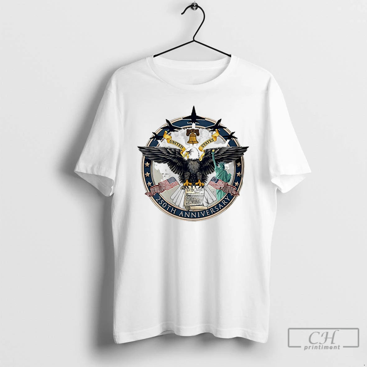 Premium America 250th Anniversary Seal Eagle Logo T-Shirts, Hoodie, Sweatshirt | CoreVibeTees.com