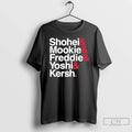 Premium Ampersand Stars Shohei Mookie Freddie Yoshi Kersh Los Angeles Baseball T Shirts