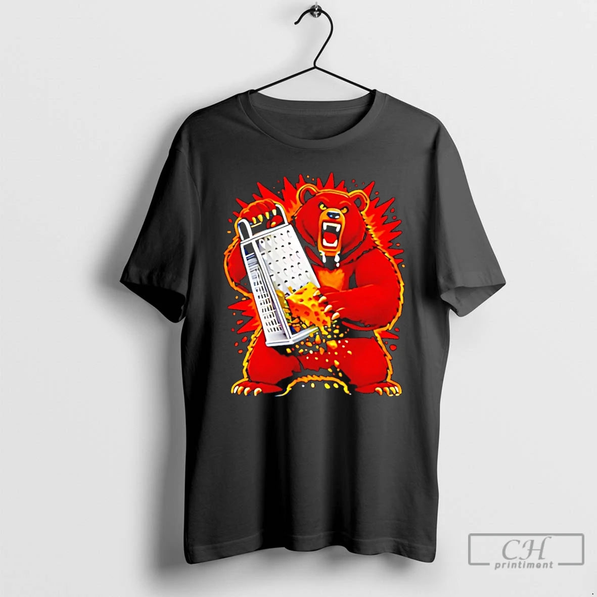 Premium Angry Bear Grating Cheese Grater Hater T-Shirts, Hoodie, Sweatshirt | CoreVibeTees.com