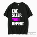 Premium Anime Fan Clothing Eat Sleep Yaoi Repeat