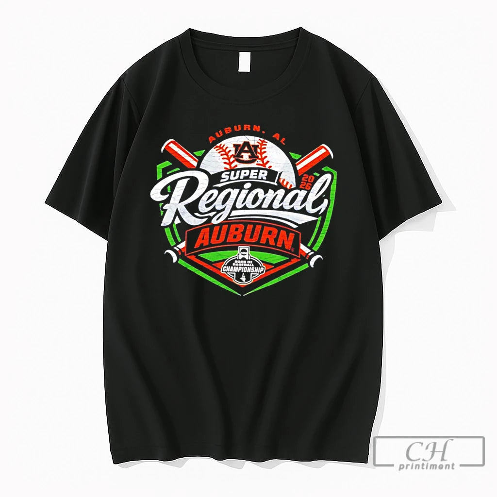 Premium Auburn Baseball Super Regionals Logo Tee