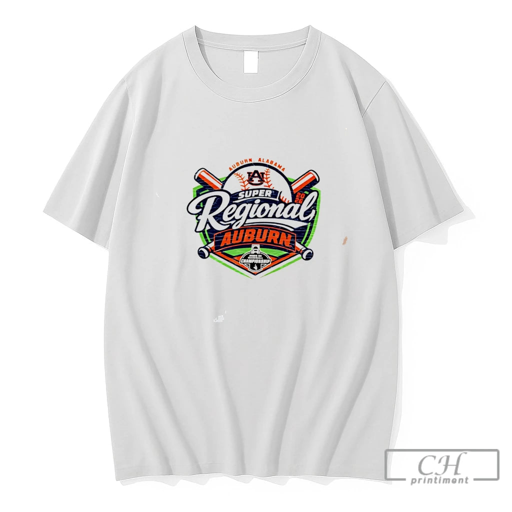 Premium Auburn Tiger 2026 Super Regional Logo Tee