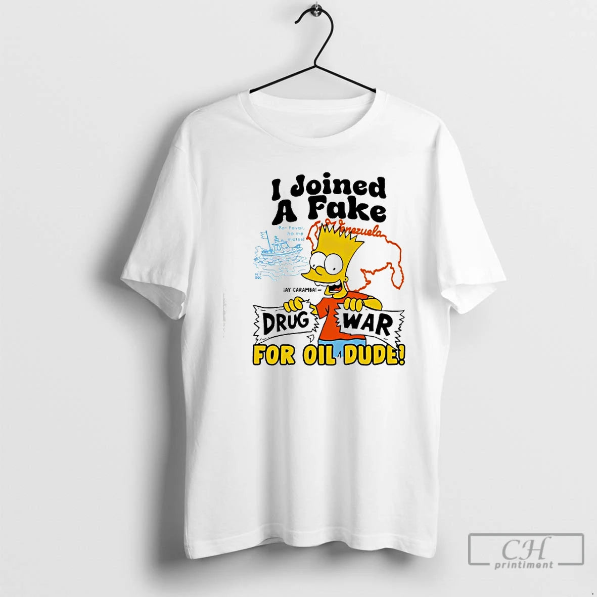 Premium Bart Simpson I Joined A Fake Drug War For Oil Dude T Shirts Sweater Hoodie, Sweatshirt | CoreVibeTees.com
