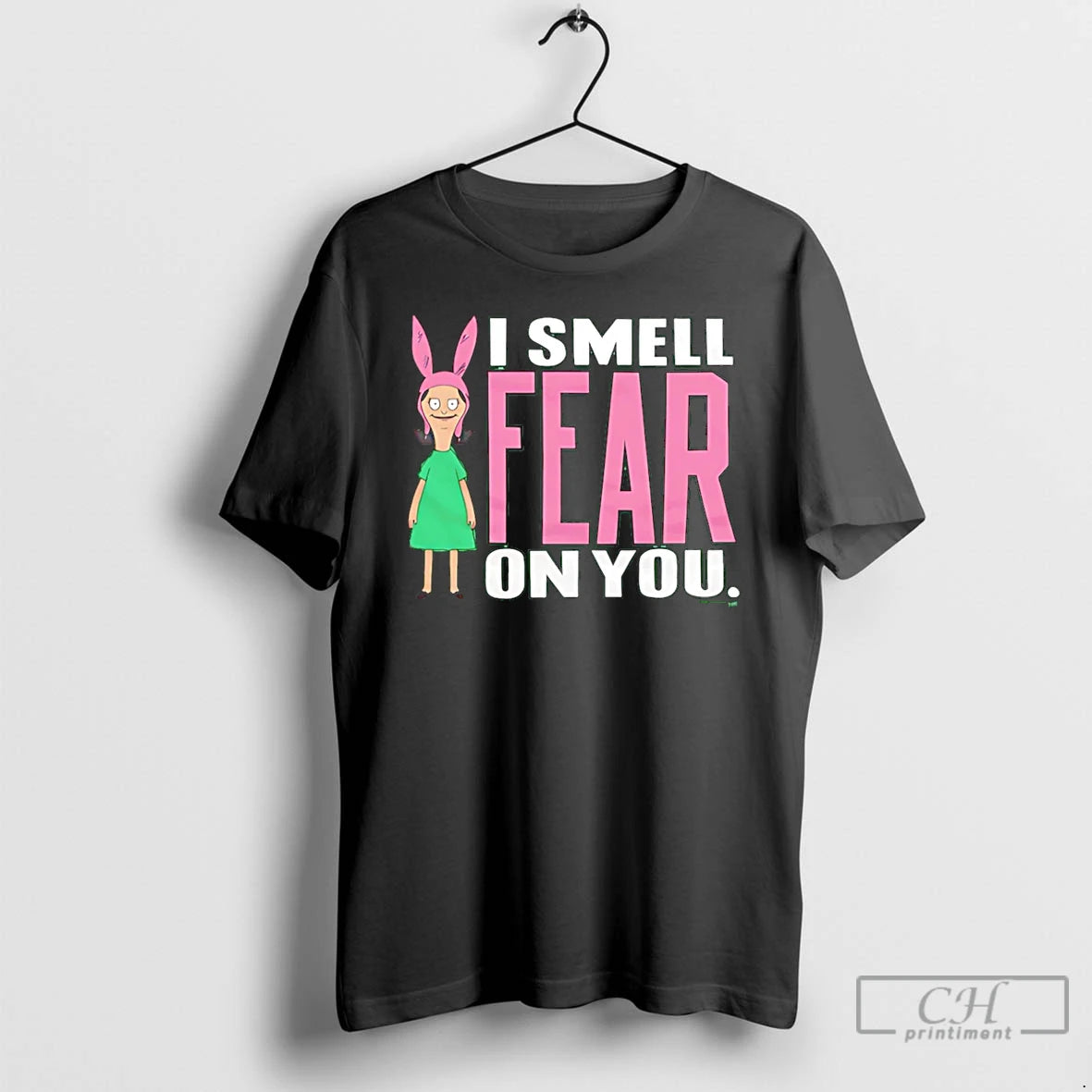 Premium Bobs Burgers Louise I Smell Fear On You Cartoon T-Shirts, Hoodie, Sweatshirt | CoreVibeTees.com