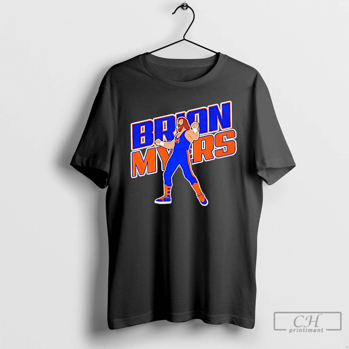 Premium Brian Myers Wrestler Posing Illustration Tee