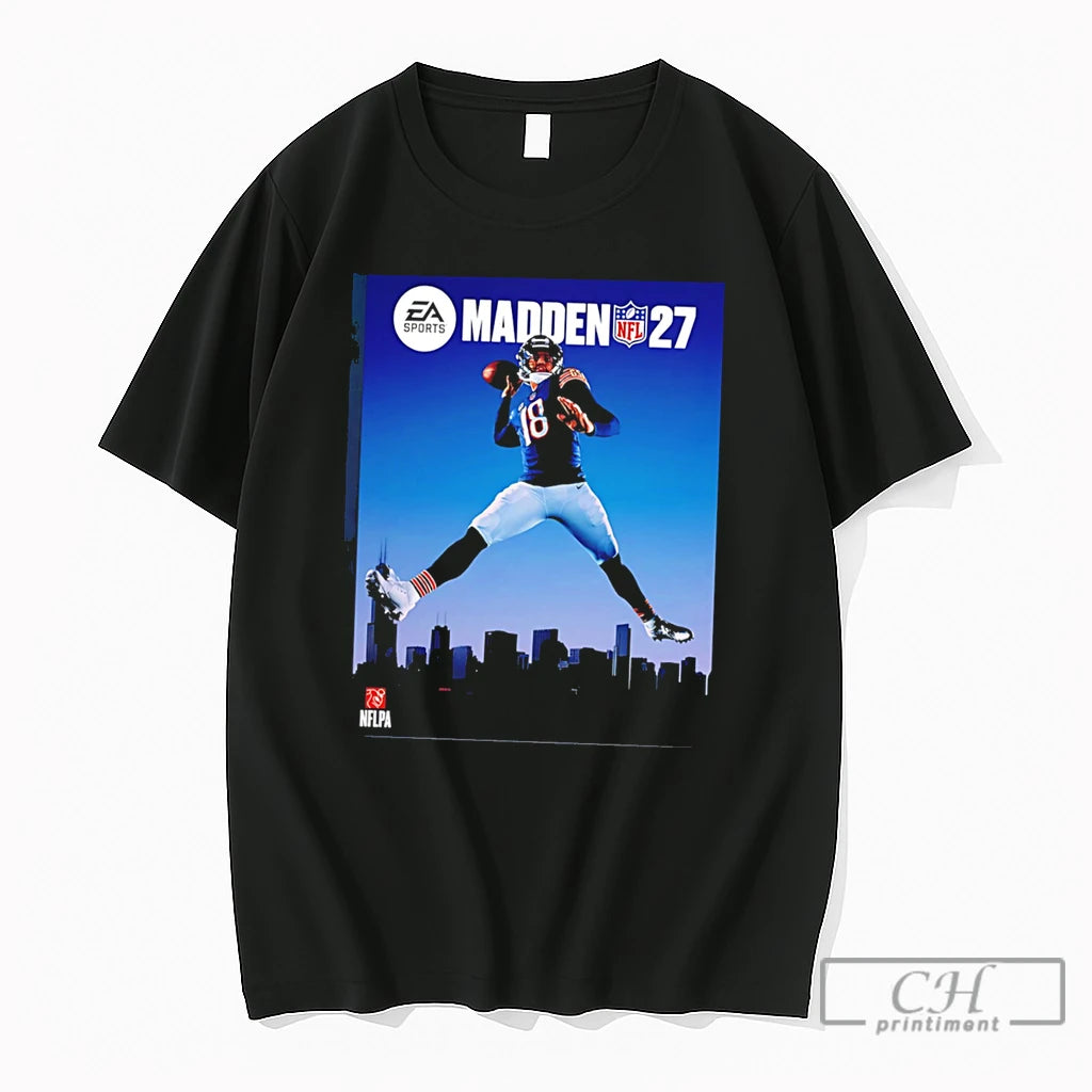 Premium Caleb Williams Chicago Bears Nfl Madden 27 Skyline Tee