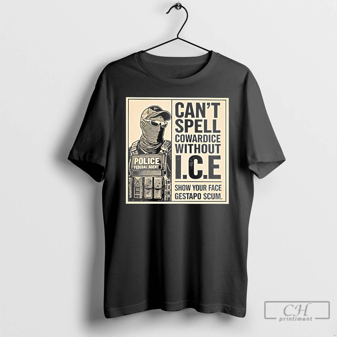 Premium Cant Spell Cowardice Without Ice Show Your Face T-Shirts, Hoodie, Sweatshirt | CoreVibeTees.com