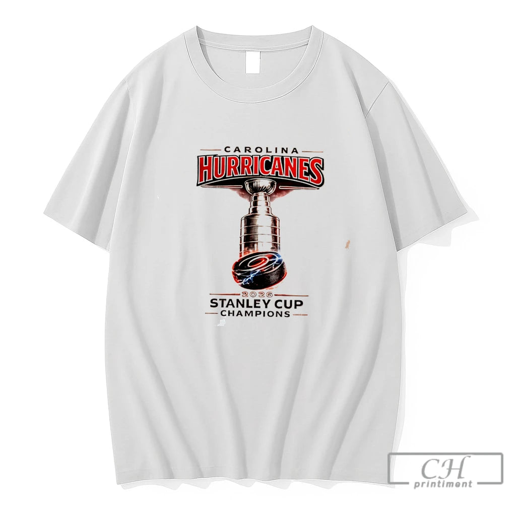 Premium Carolina Hurricanes 2026 Stanley Cup Champions Trophy Tee