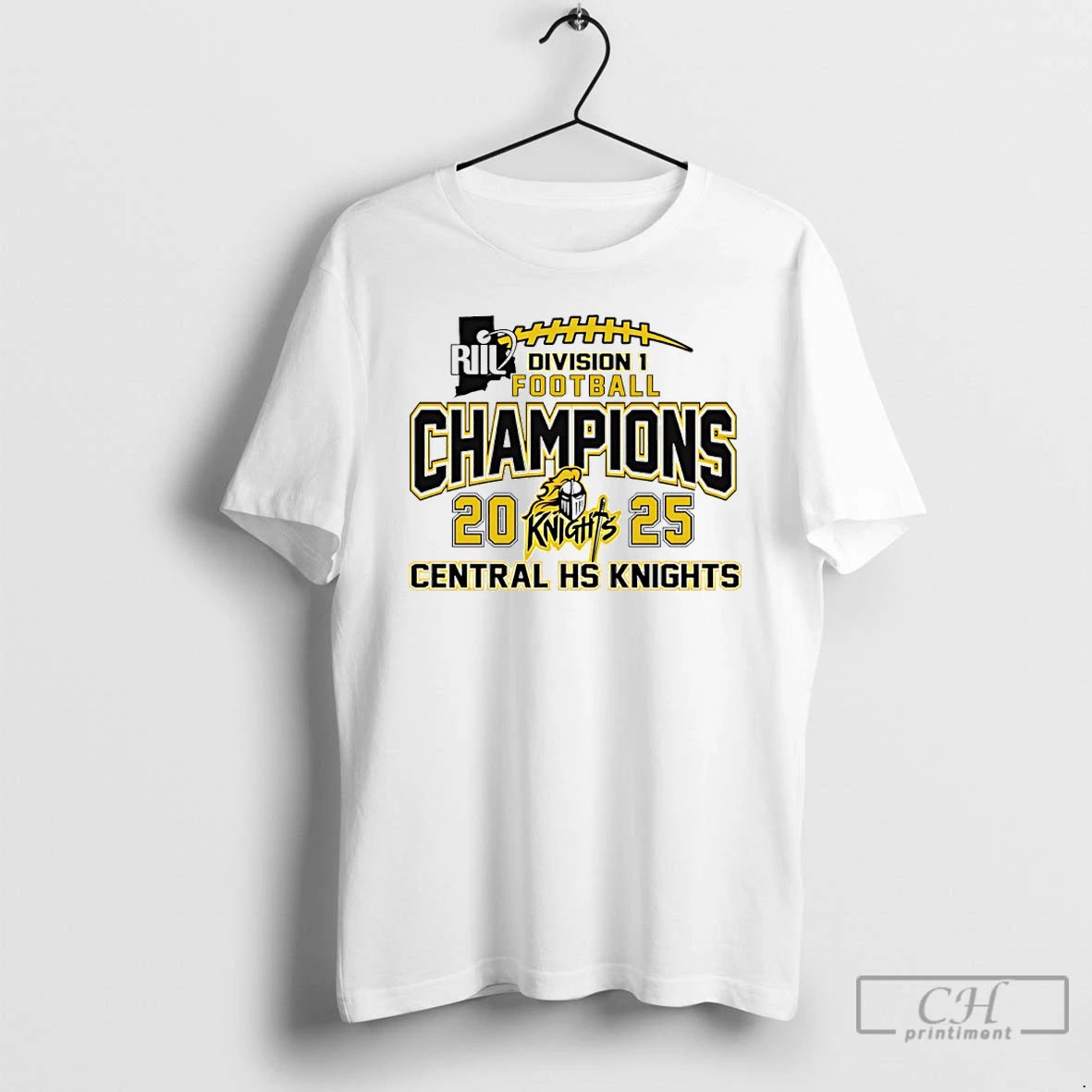 Premium Central Hs Knights 2025 Riil Football Champions Division 1 T-Shirts, Hoodie, Sweatshirt | CoreVibeTees.com