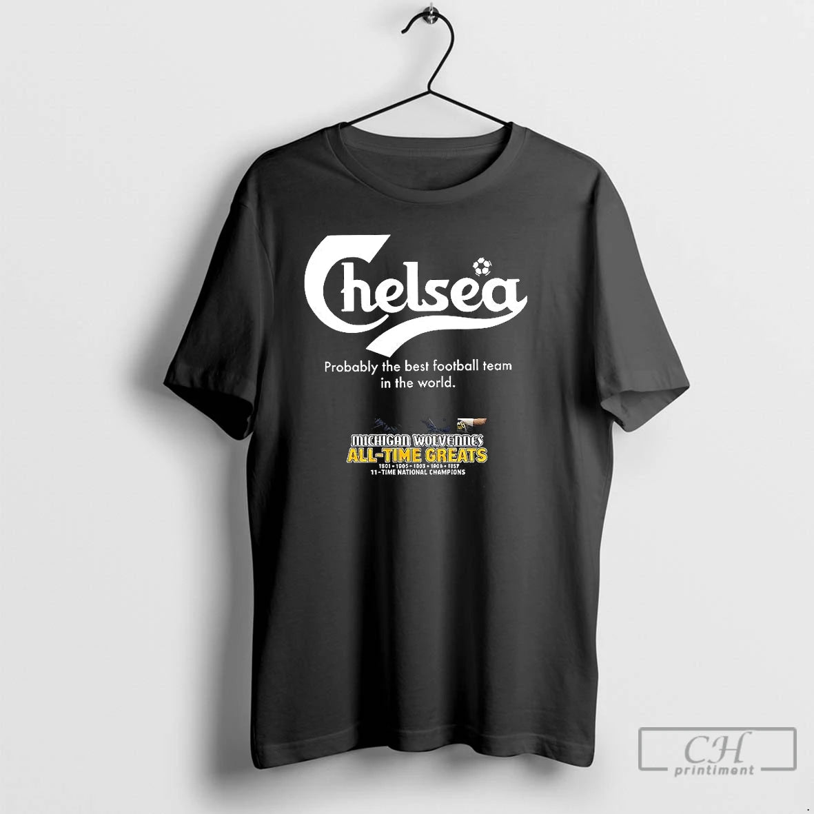 Premium Chelsea Probably The Best Football Team In The World Letter Logo T Shirts Sweater Hoodie, Sweatshirt