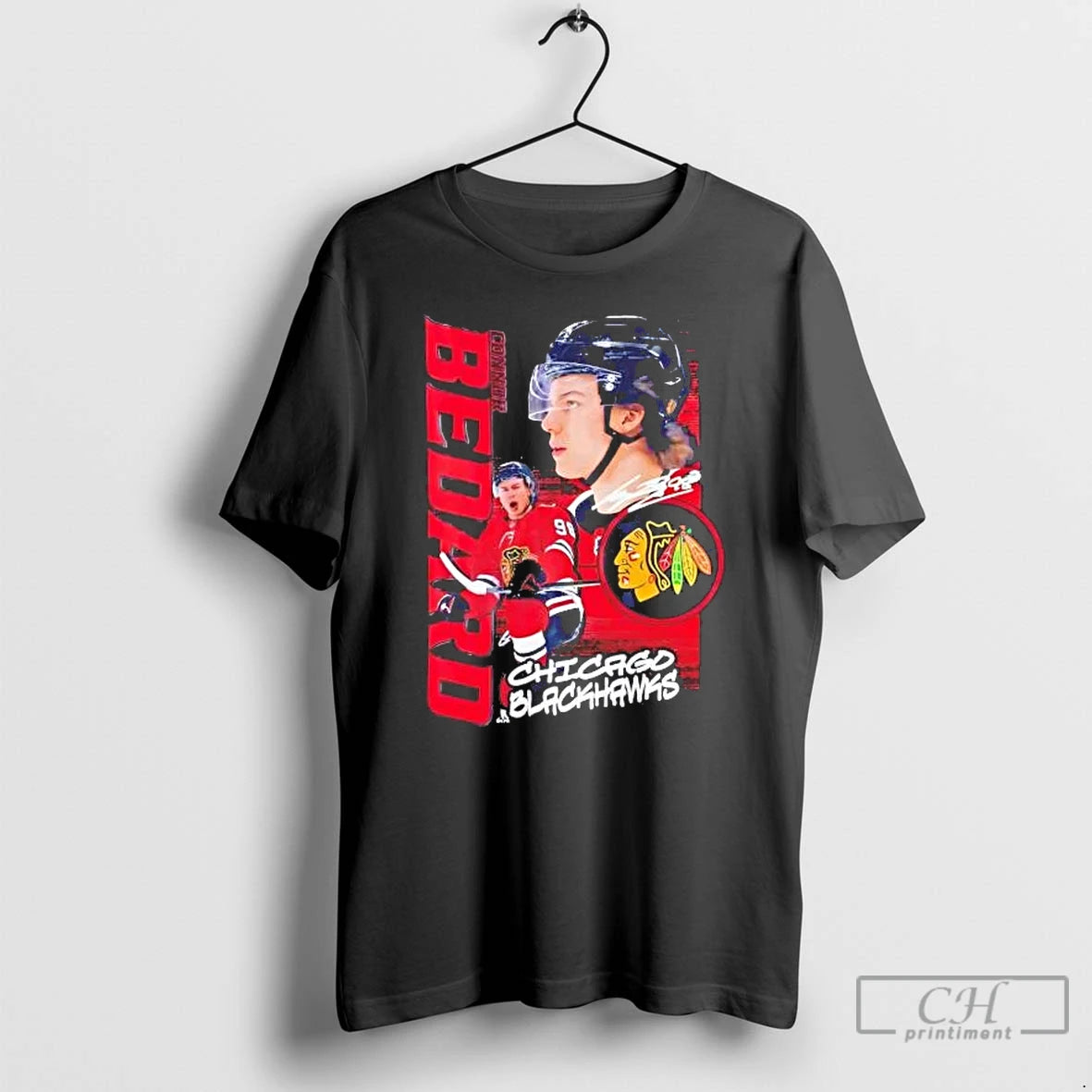 Premium Chicago Blackhawks Connor Bedard Playmaker Signature T-Shirts, Hoodie, Sweatshirt | CoreVibeTees.com
